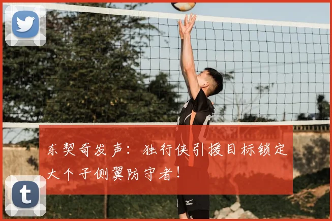 东契奇发声：独行侠引援目标锁定大个子侧翼防守者！